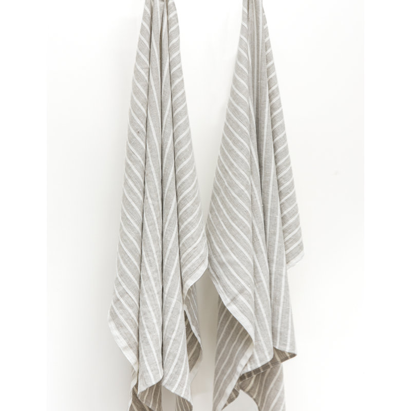 Ensemble de serviettes de bain 2 pièces en lin