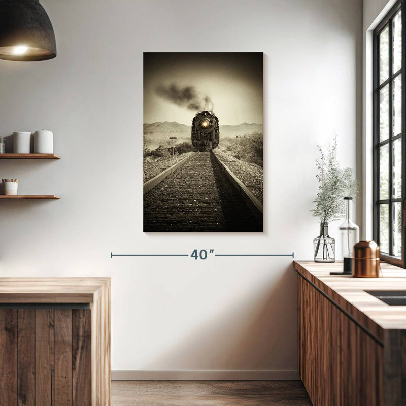Mehar Train Arrival II, 39" H x 26" W