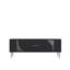 Meuble télé moderne avec option de fixation murale, anthracite et argenté, Catena, 47,2 x 19,0 x 10,4 pouces | Panneau de particules enduit 100% mélamine, tablette fixe: 34,1 po x 11,4 po, élégante et fonctionnelle pour le salon et les espaces de divertissement-108199786