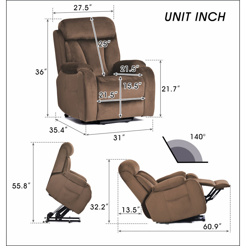 Fauteuil inclinable électrique pour la chambre à coucher
