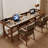 Tan Rectangular Solid Wood desk-108954462