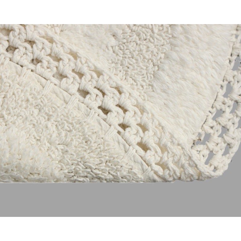 Tapis pour salle de bain Adiraica, Ivoire
