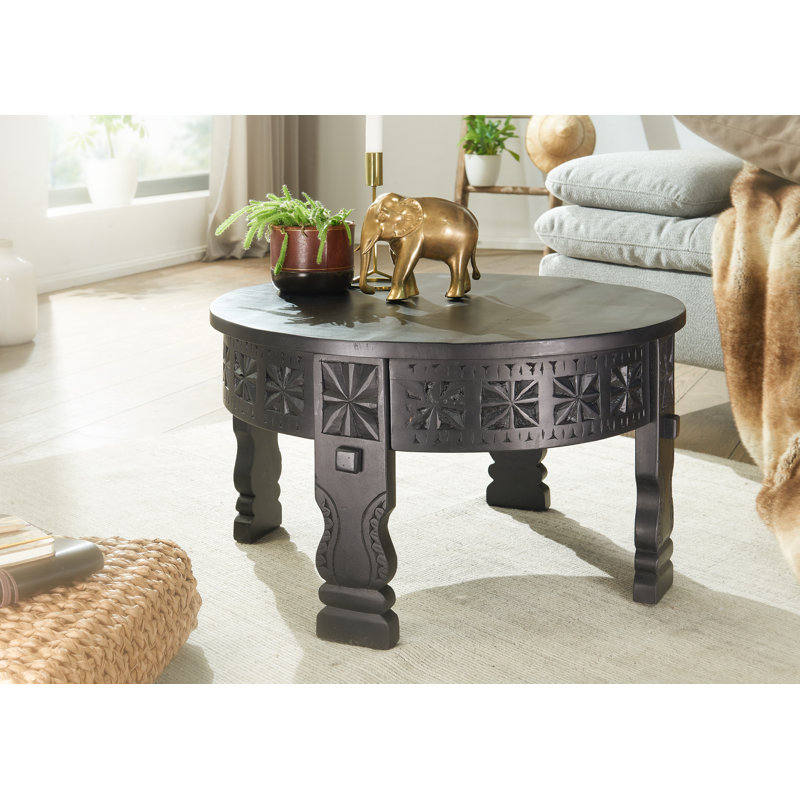 Guban Solid Wood Four Leg Coffee Table, 36cm H x 60cm W x 60cm D