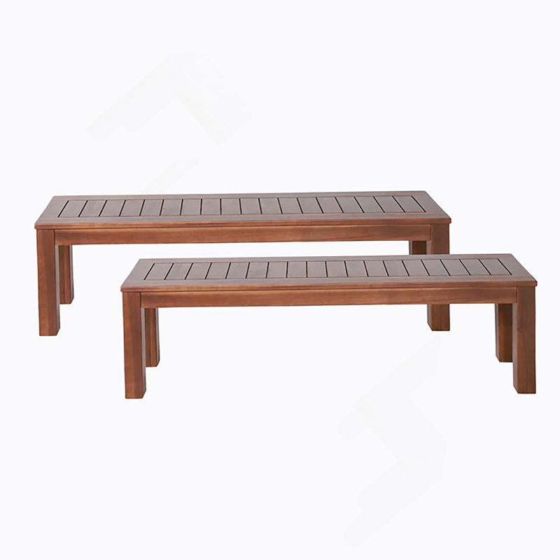 Outdoor Table And Two Benches
