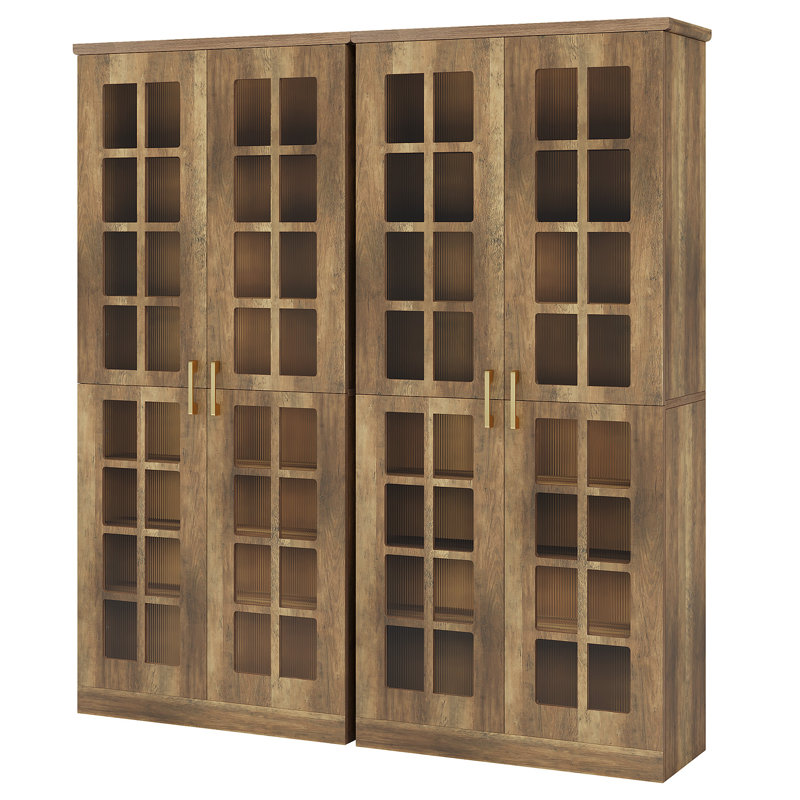Armoire de rangement 71 "avec porte et tablettes réglables