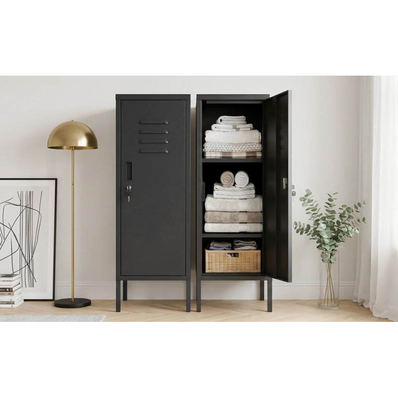 35cm Wide File Cabinet, Black
