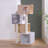 4-Cabin Solid Wood Multi-Tier Cat Tree