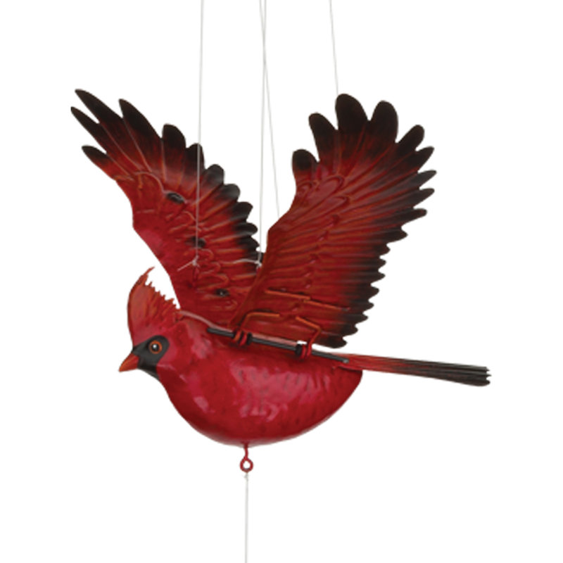 Mobile oiseau en vol - Cardinal
