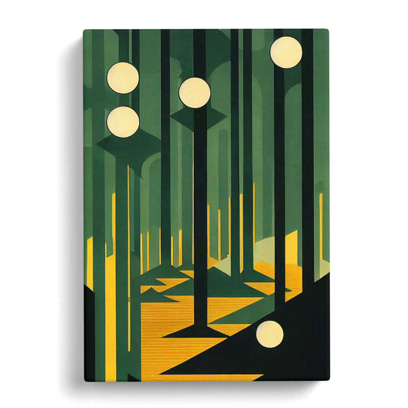 Modern Forest No.4 Abstract - Wrapped Canvas, 60cm H x 40cm W x 3cm D