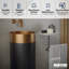 Lavabo de salle de bain piédestal circulaire en acier inoxydable 32,75 po Karran Cinox-95277291