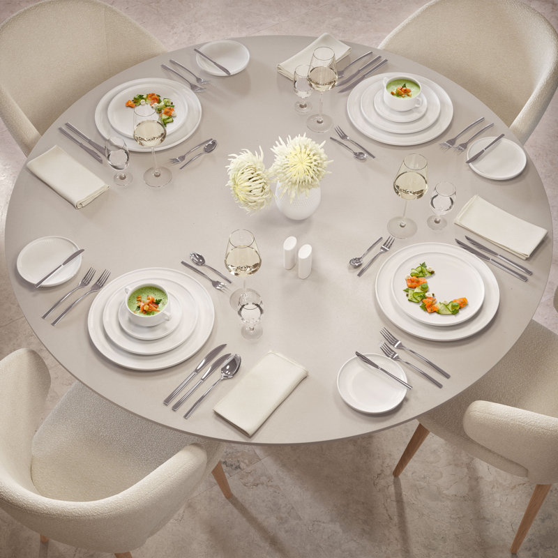 Villeroy & Boch - Afina Bread Plate Made of Premium Porcelain, Small Plate, Made in Germany, Dishwasher and Microwave Safe, 6.75 in, Stackable, White