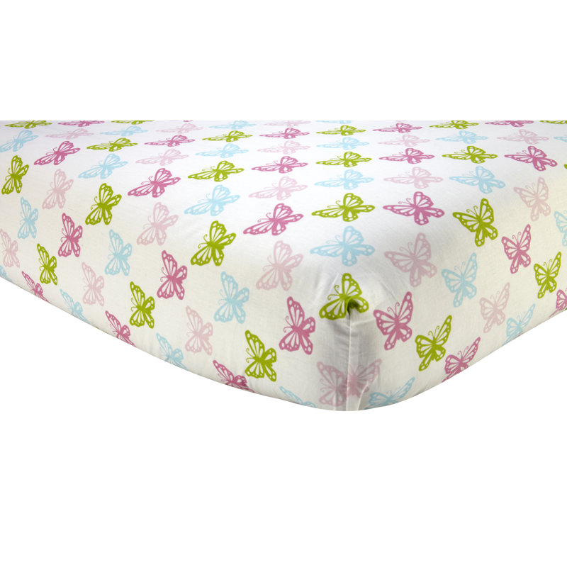 Drap-housse pour lit de bébé papillon Darshan