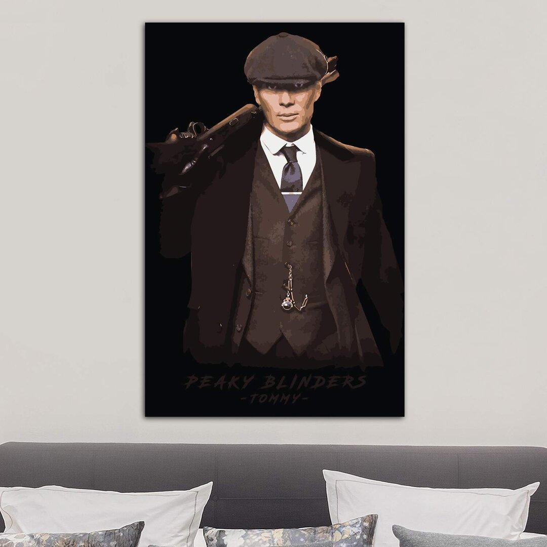 Leinwandbild - Grafikdruck „Peaky Blinders Tommy” von Durro Art