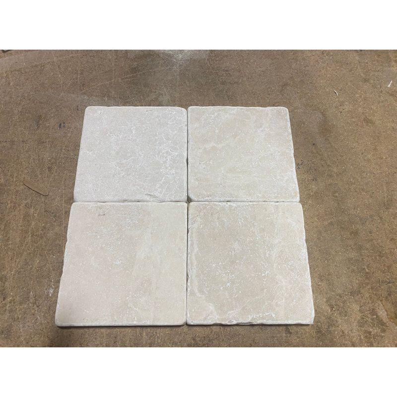 Crema Marfil 6" X 6" Marble Look Floor And Wall Tile