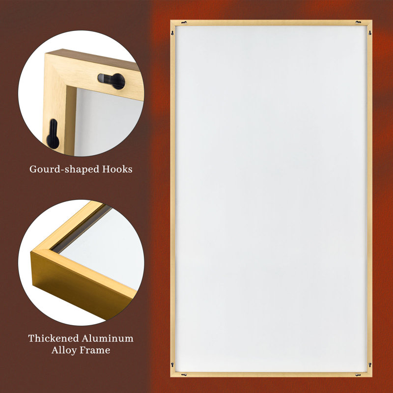 Latitude Run® Metal Flat Wall Mirror & Reviews | Wayfair