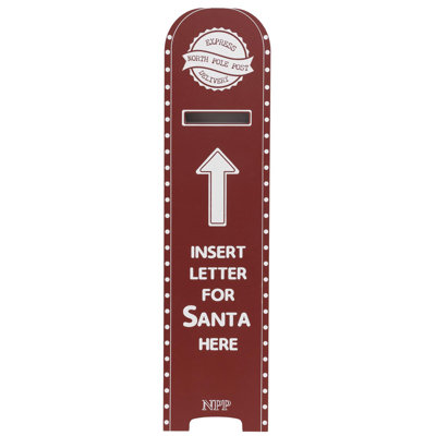  Red/White Mailbox Letter Porch Sign 40 in.