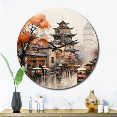 Veropeso - Horloge murale paysages urbains