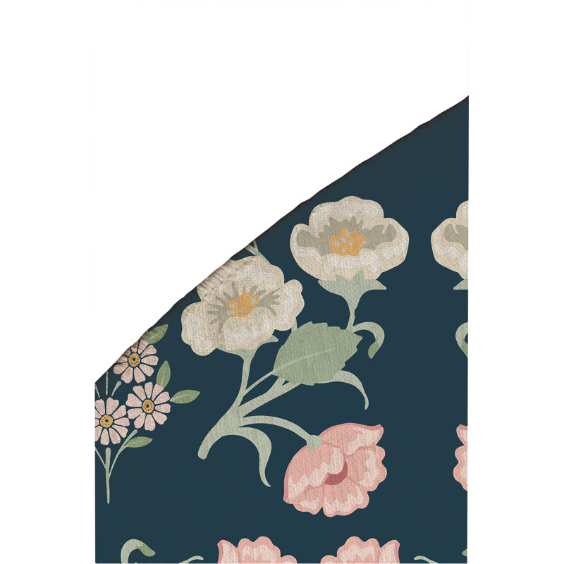 Tapis d'extérieur May Flowers, Rond 5 pi