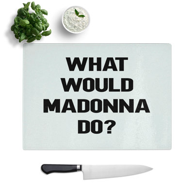 Madonna Typography Chopping Board