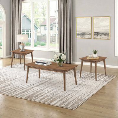 Eleanore Natural Walnut 3-piece Occasional Set