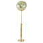 Transitional 1 Light Gold Orb Floor Lamp