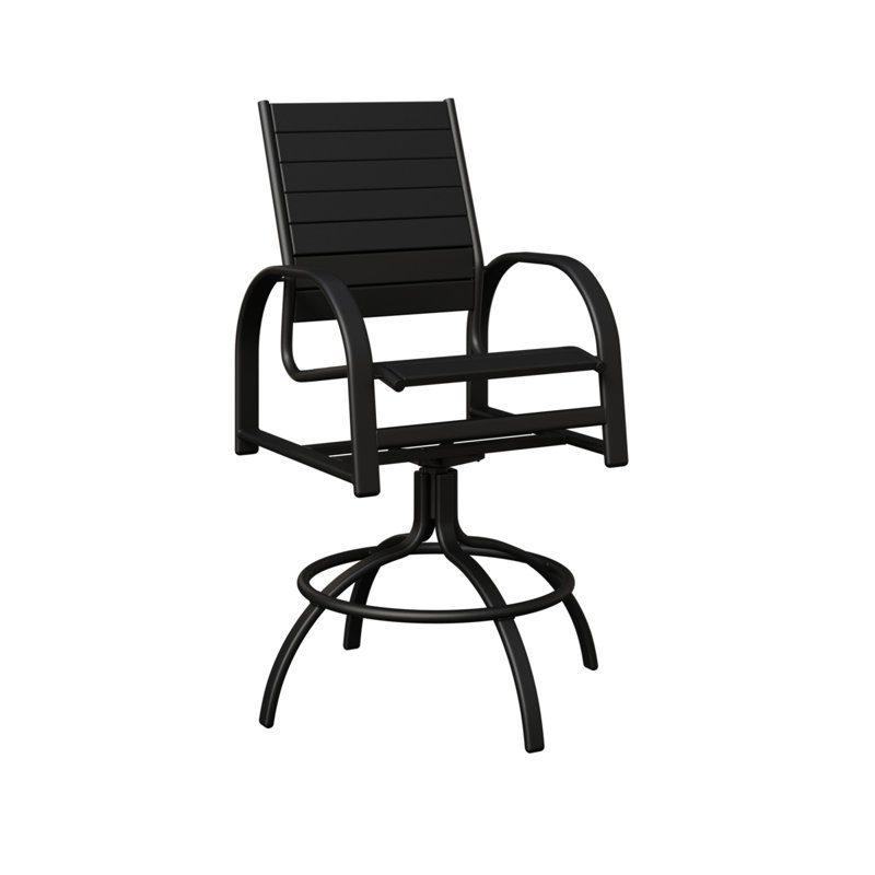 Murphy Outdoor Bar Stool, Black