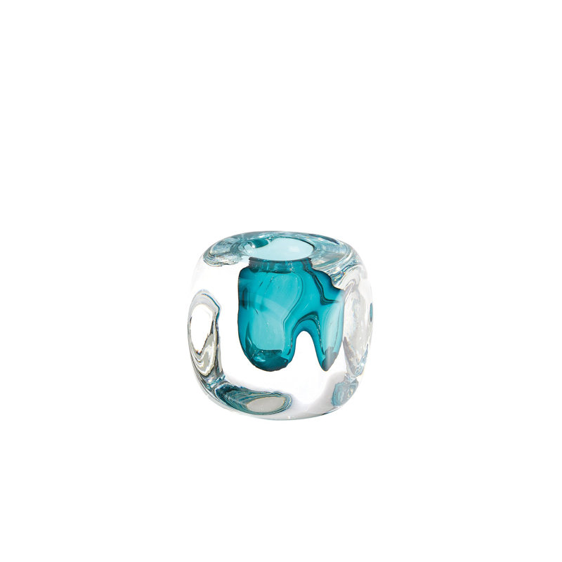 Handmade Glass Table Vase, Blue