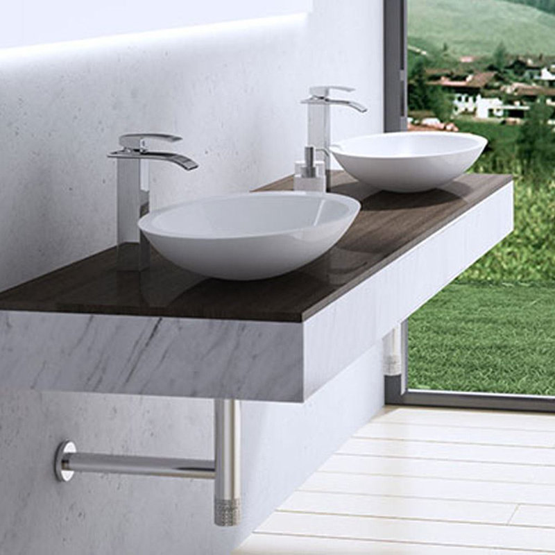 Durovin Bathrooms 351mm L x 593mm W Natural Engineered Stone Rectangular Sink