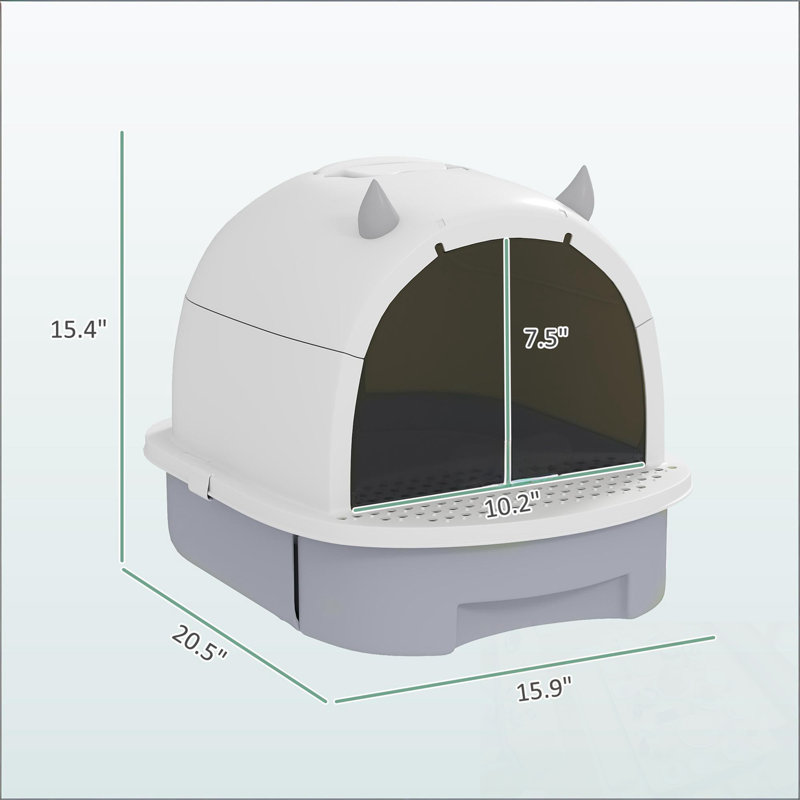 Easy to Clean Litter Box with scoop