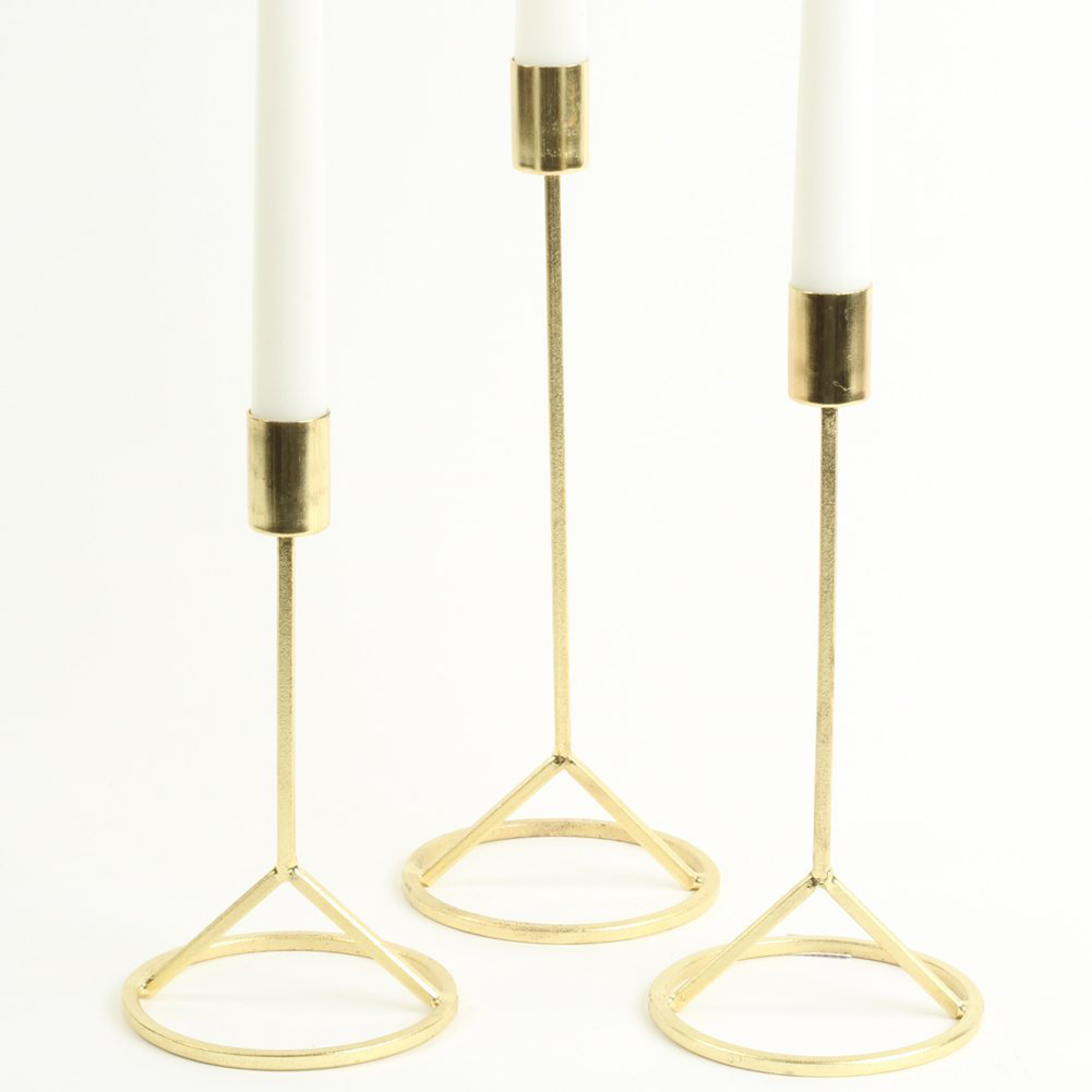 3 Piece Metal Candlestick Set Mercer41 
