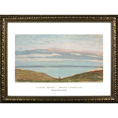 « large landscape » par claude monet, reproduction d’art encadrée Museum Masters