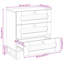 50cm W Solid Wood Bedside Table