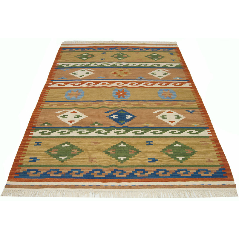 Cleburne Southwestern Flatweave Area Rug, Rectangle 70 x 140cm