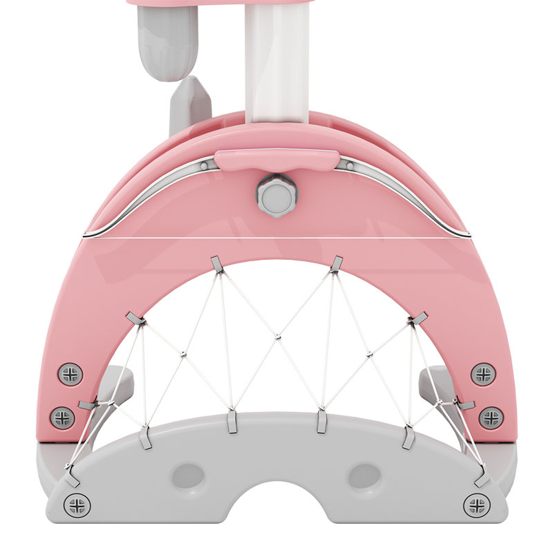 Isabelle & Max Bontrager Adjustable Height In-Ground Basketball Hoop, Pink