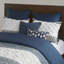 Housse de couette en coton 3 pièces - imprimé, touffetage en chenille, literie lavable à la machine, attaches de coin-120274406-120274408
