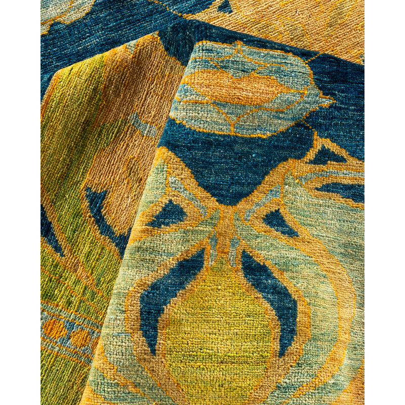 Arts & Crafts One-of-a-Kind 17' 4" X 12' 1" Hand Knotted Area Rug