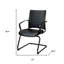 Chaise de salle d'attente en cuir 22 po