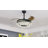 Orren Ellis 42" DIY Shade Retractable Ceiling Fan with LED Lights and Remote-303910116
