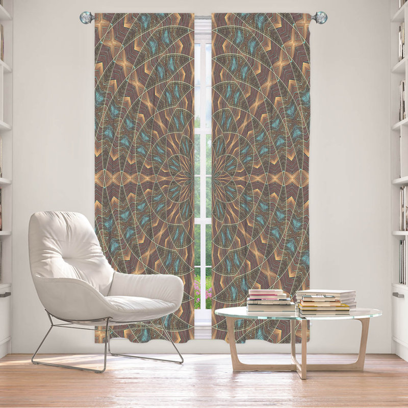 Paire de rideaux obscurcissant en polyester Gesche, L 20 po x L 52 po