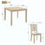 Ensemble de table de salle à manger moderne pour 4 personnes avec 4 chaises, ensemble de table à manger pour 4 personnes, ensemble de table à manger en bois 5 pièces pour le salon, la cuisine et la salle à manger-380383308