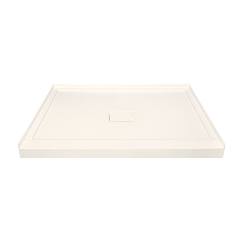 36'' W 36'' D Square Single Shower Base, Cameo