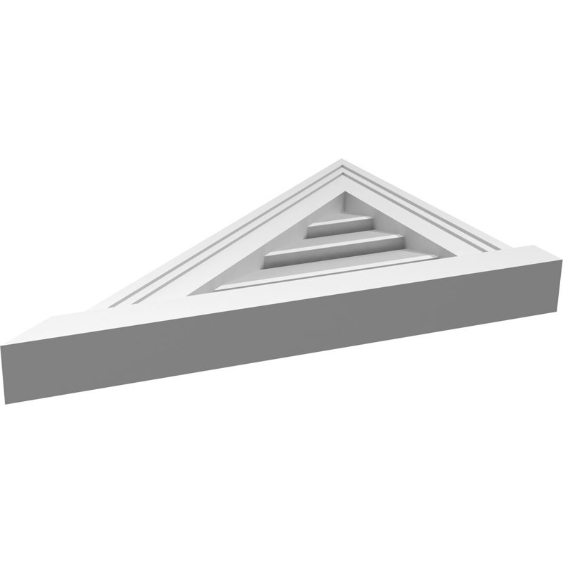 Pivot en uréthane fonctionnel triangulaire à montage en surface à gauche, apprêté, H 16,625 po x l 20 po x P 2 po
