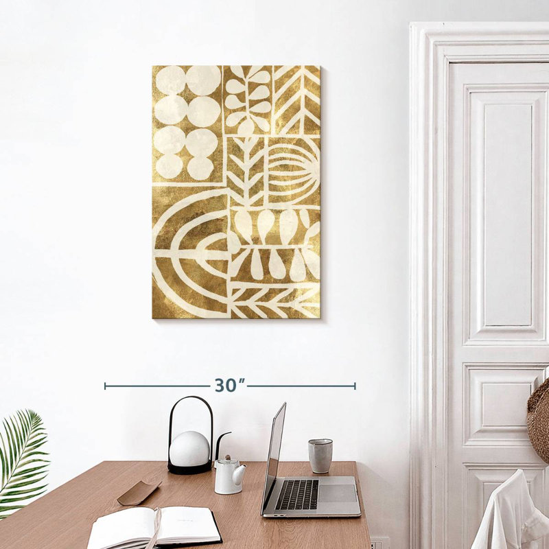 Avery Botanic Print Beige, 30" H x 20" W
