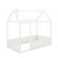 Lit simple en bois avec clôture-249143926