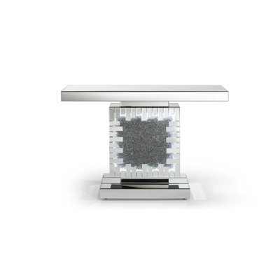 Carig 47'' Glass Top Console Table