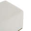 White Long , Low - Saturation Colour Scheme, American Decor, Comfortable Seating, Stable Tripod Base Rectangular Footstool, Humanized Size, Silent Base, Soft Upholstery, Changing Shoes And Resting