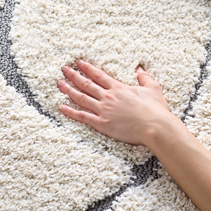 Striped Area Rug, Round 201 cm