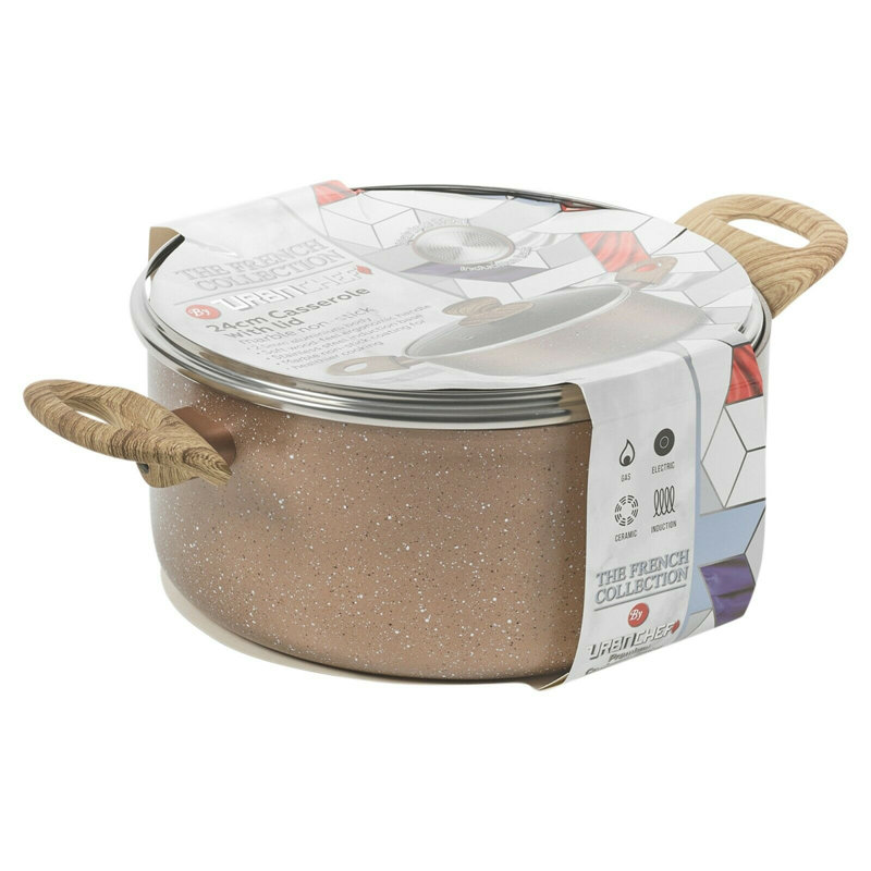 Urbn-Chef Non-Stick Aluminum Stock Pot, 25 cm