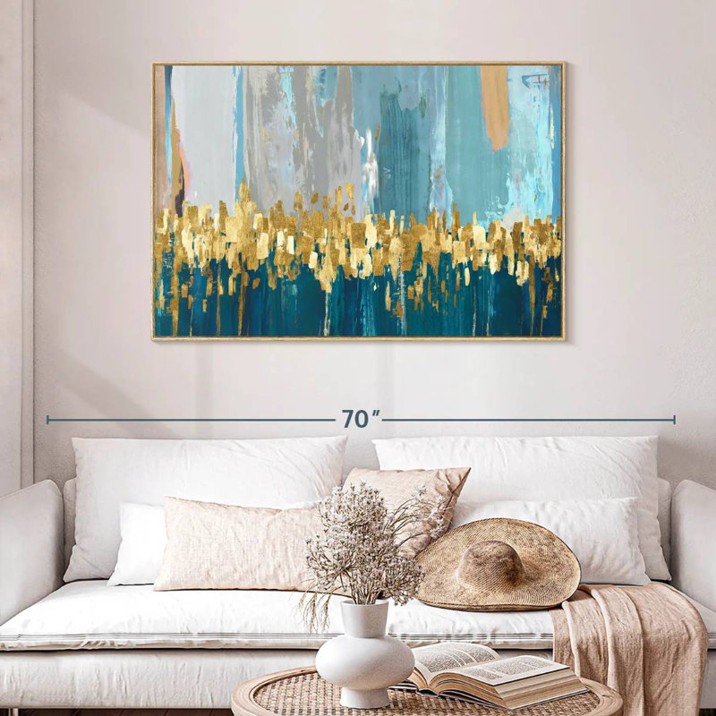 Starlight, Cadre flottant en bois naturel, 46 po x 31 po