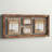 Brown Wood 4 Slot Wall Photo Frame with Wood Frame, 37" x 2" x 17"